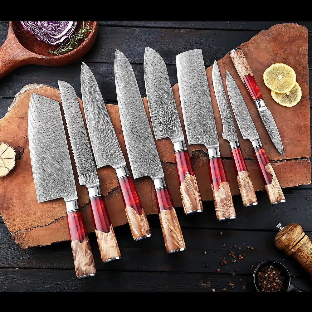 Premium Knife Sets | German and Japanese | Stainless and Damascus Steel